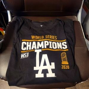 Men 4xl Fanatics Long Sleeve LA World Series T shirt